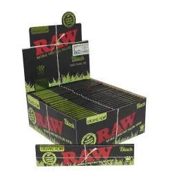 Bletki RAW Black Organic Hemp Slim King Size RL2239