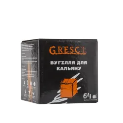Węgiel do shishy Gresco (26mm) 1kg orzechowy